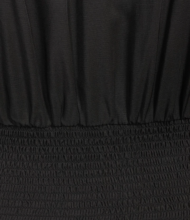 Kensie Plus Size Short Sleeve A-Line Woven Midi Dress