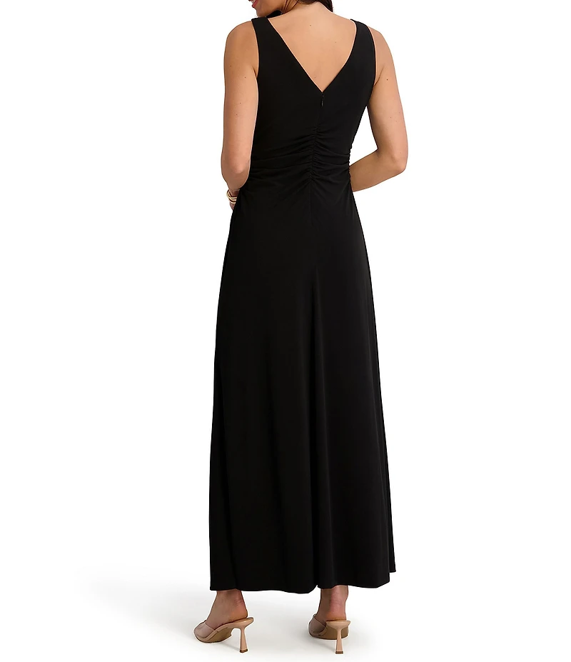 Kensie Stretch Cowl Neckline Sleeveless Maxi Dress