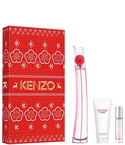 Kenzo Flower by Kenzo Poppy Bouquet Eau de Parfum 3-Piece Gift Set