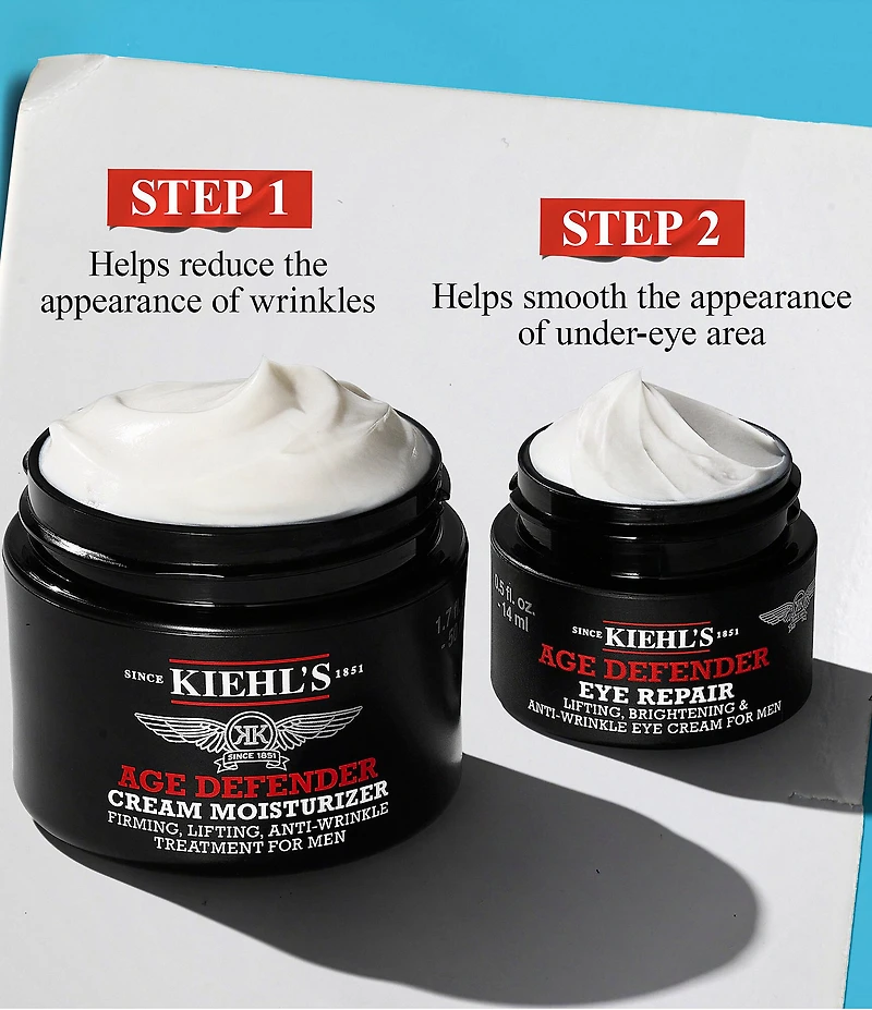 Kiehl's Since 1851 Age Defender Duo Face Moisturizer and Eye Cream Set for Men
