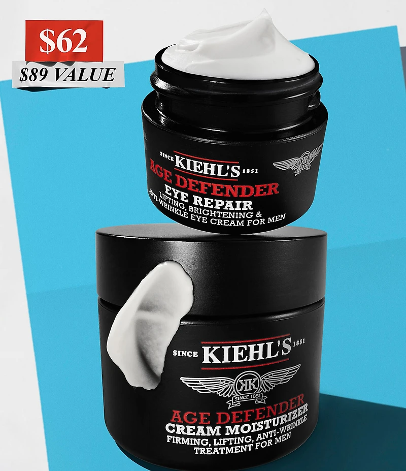Kiehl's Since 1851 Age Defender Duo Face Moisturizer and Eye Cream Set for Men