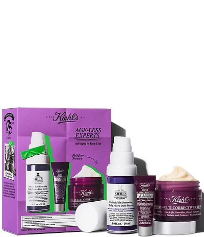 Kiehl's Since 1851 Age-Less Experts 3-Piece Face and Eye Skincare Set