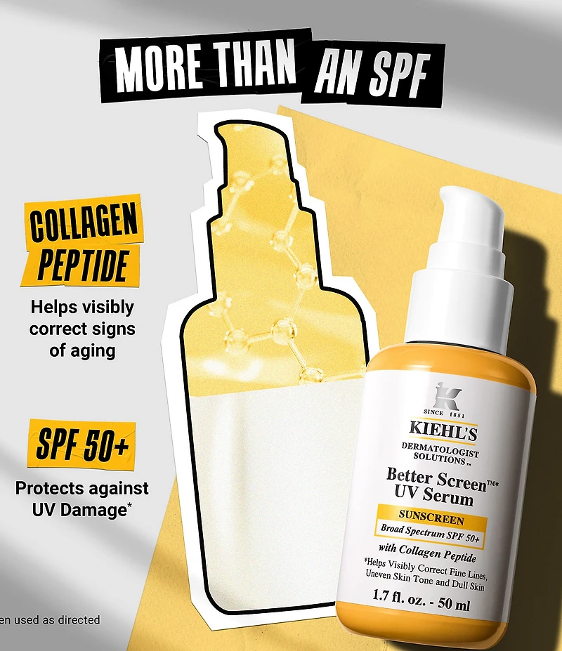 Kiehl's Since 1851 Better Screen UV Serum SPF50 Face Sunscreen Serum