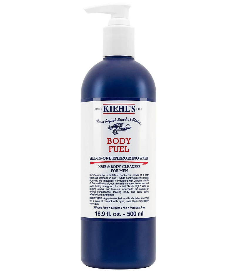 Kiehl's Since 1851 Body Fuel All-In-One Energizing Wash for Hair & Body for Men