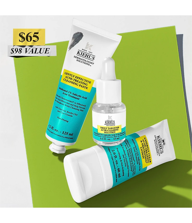 Kiehl's Since 1851 Clear Intentions 3-Piece Skincare Set for Acne
