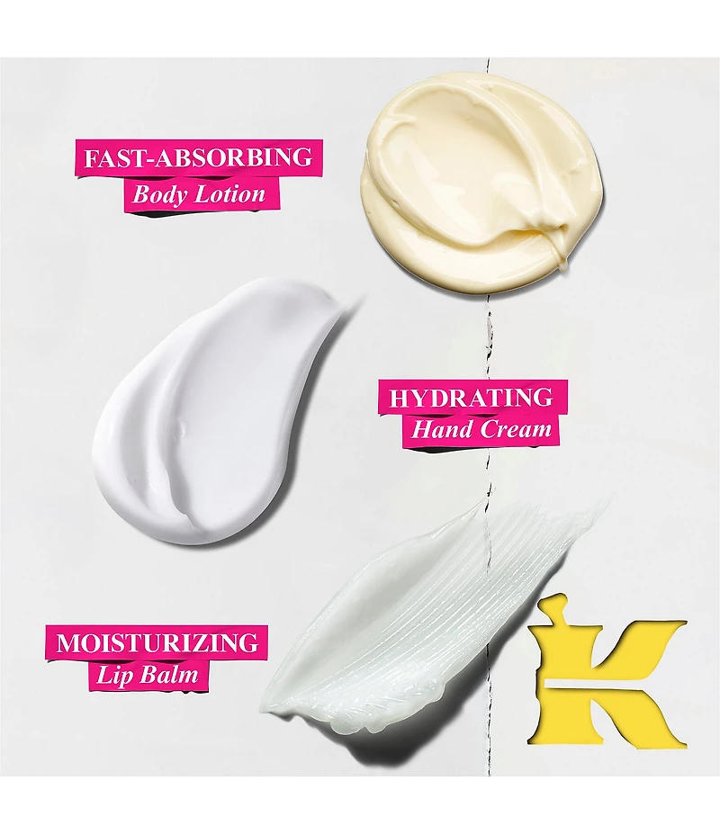 Kiehl's Since 1851 Complete Body Care Moisturizer and Lip Balm 3-Piece Set
