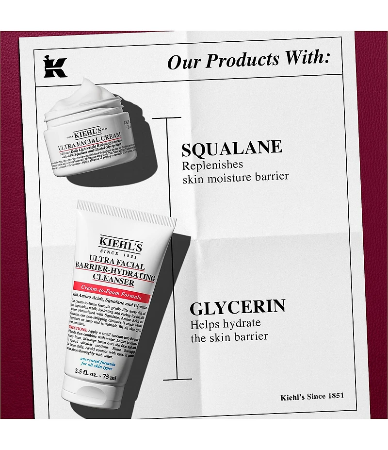 Kiehl's Since 1851 Duo For The Hydration Cleanser and Face Cream Gift Set