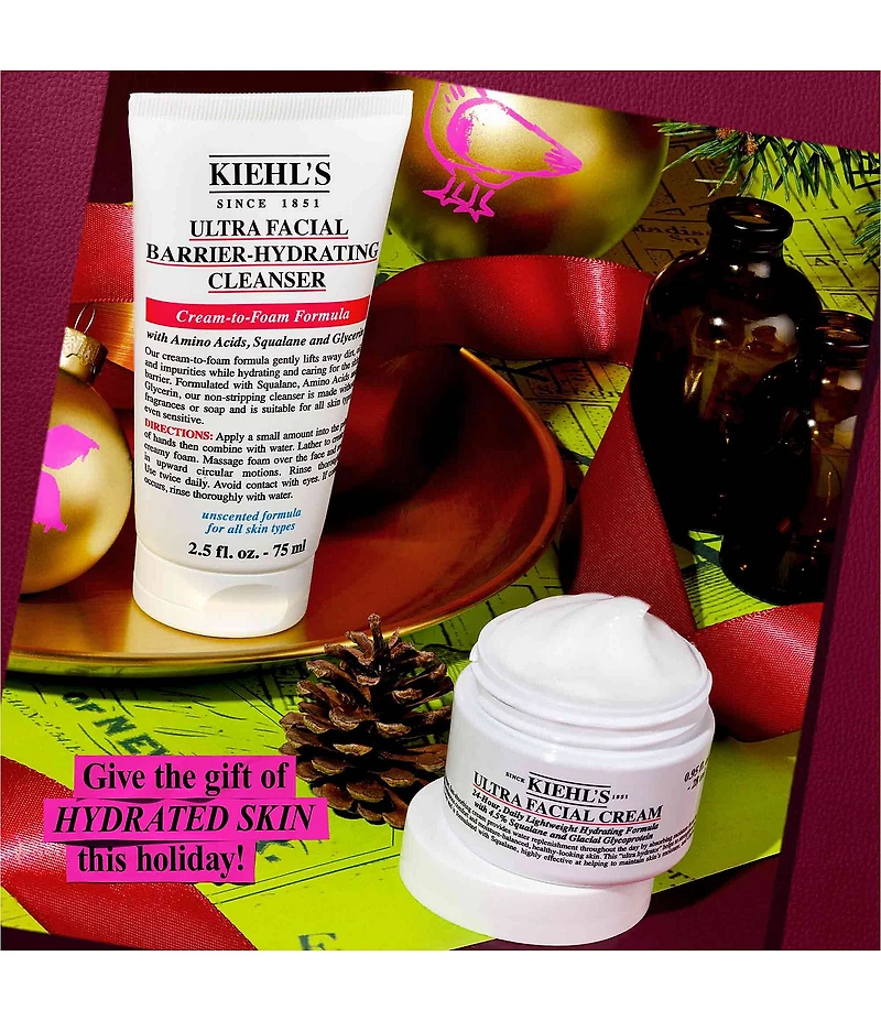 Kiehl's Since 1851 Duo For The Hydration Cleanser and Face Cream Gift Set