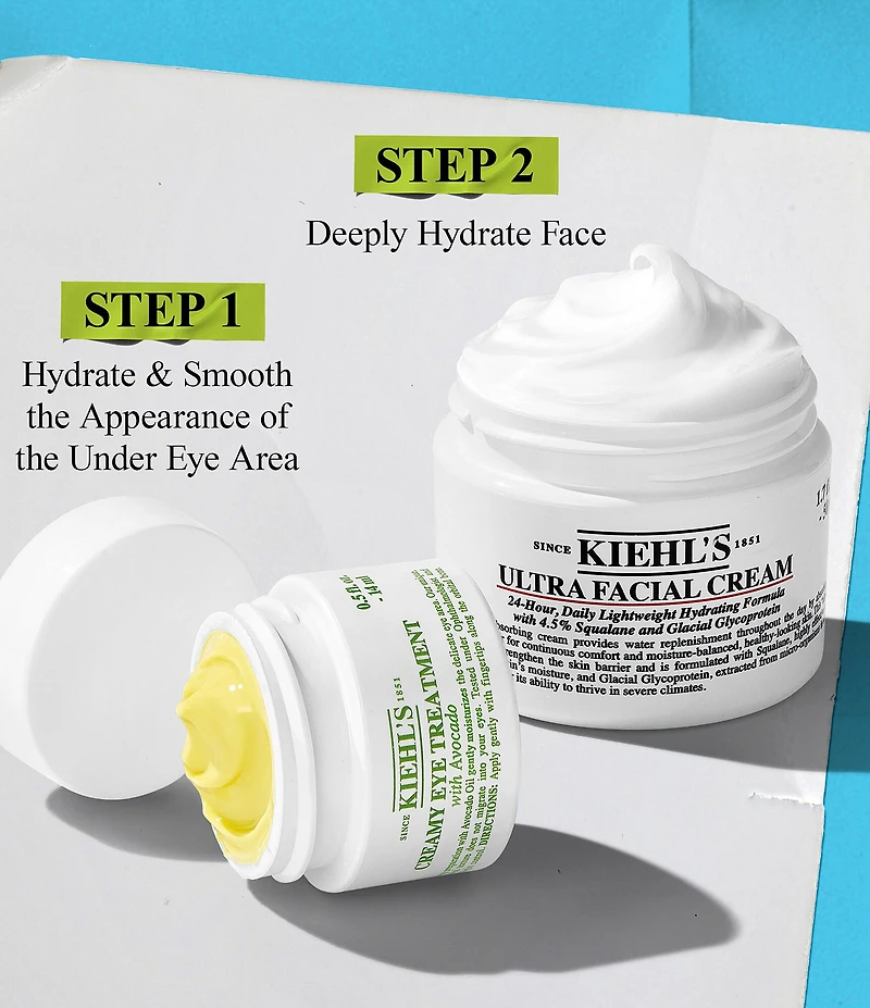 Kiehl's Since 1851 Face & Eye Hydration Set with Ultra Facial Cream & Avocado Eye Cream