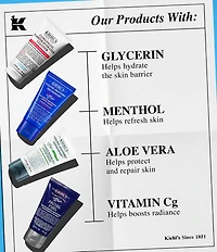 Kiehl's Since 1851 Get Up & Groom 4-Piece Set from Cleanse to Post-Shave