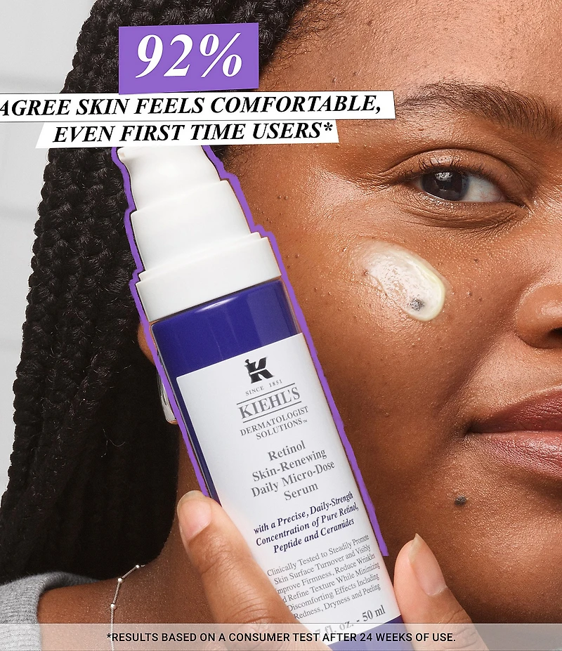 Kiehl's Since 1851 Micro-Dose Anti-Aging Retinol Serum with Ceramides and Peptide