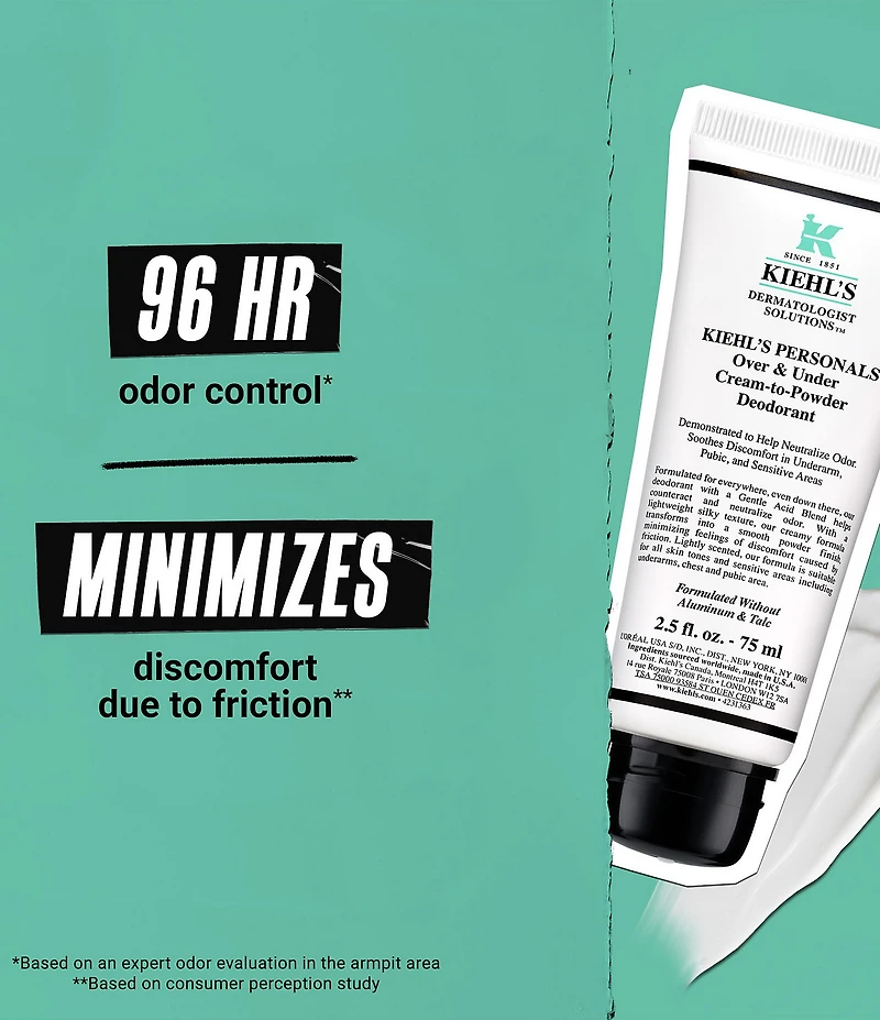Kiehl's Since 1851 Over & Under Cream-to-Powder Body Deodorant