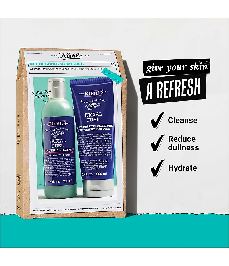 Kiehl's Since 1851 Refreshing Remedies Men's Skincare Set