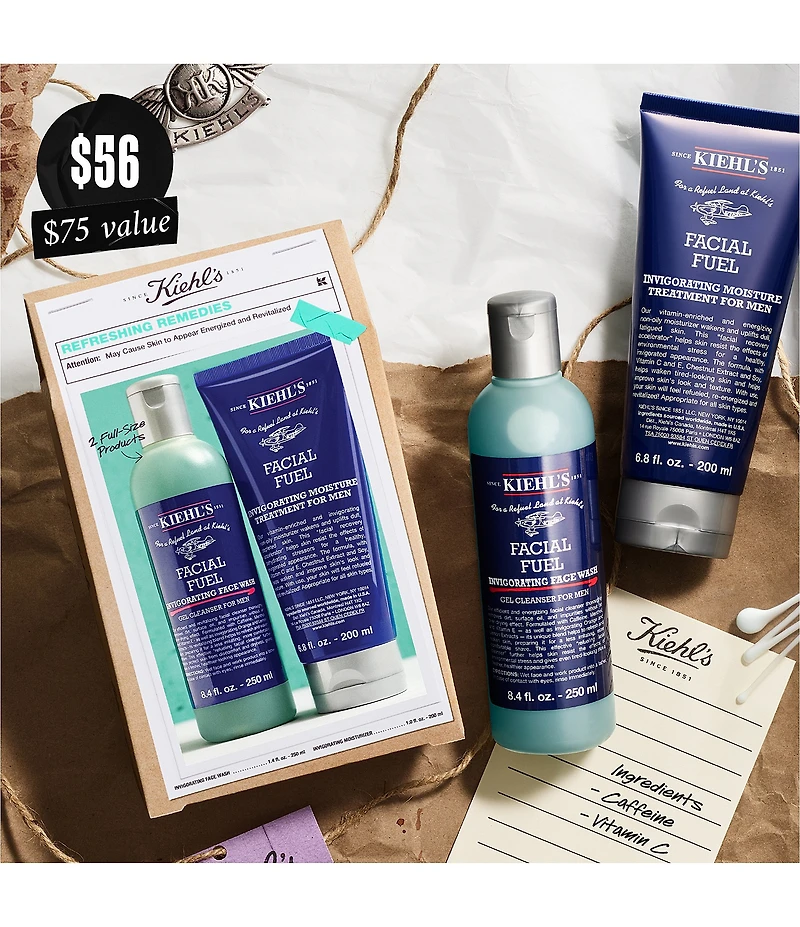 Kiehl's Since 1851 Refreshing Remedies Men's Skincare Set