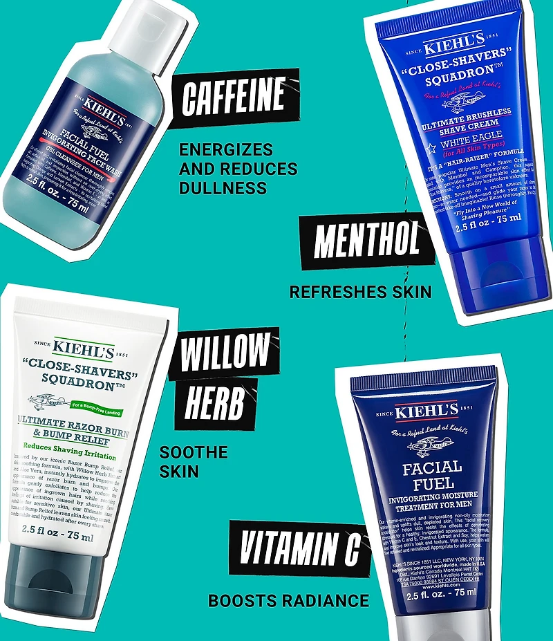 Kiehl's Since 1851 The Grooming Regimen Men's Skincare Gift Set