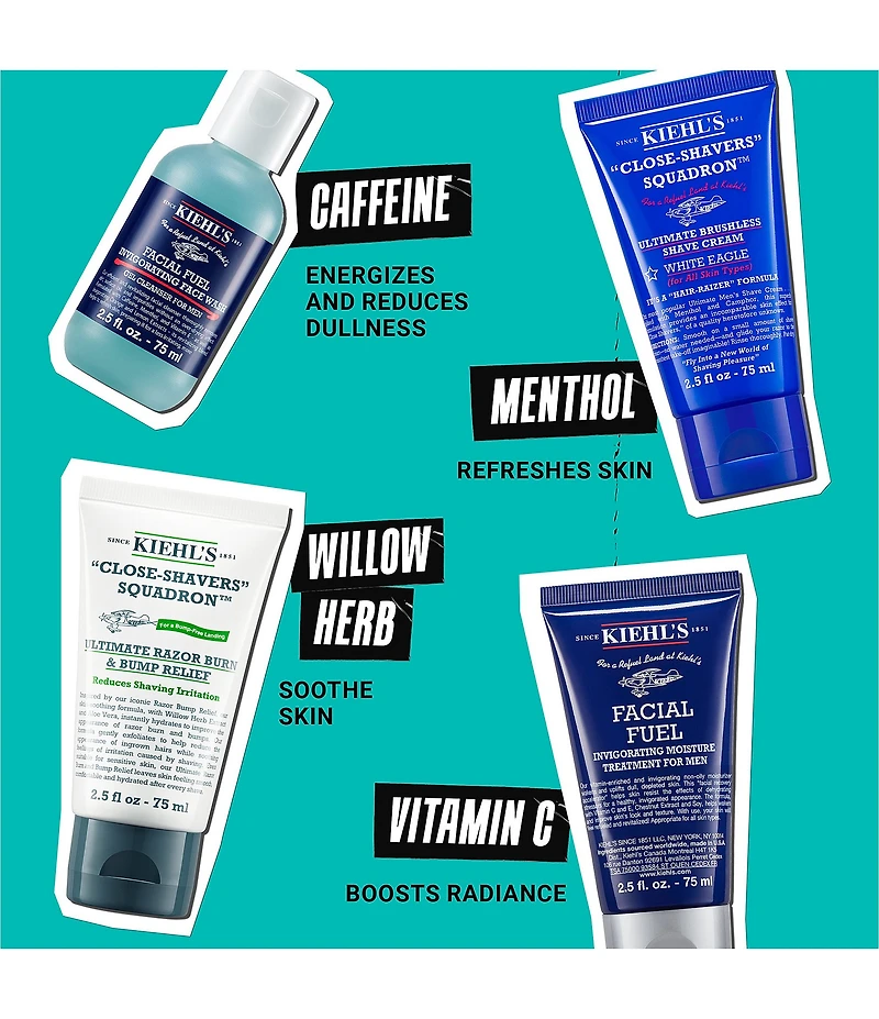 Kiehl's Since 1851 The Grooming Regimen Men's Skincare Gift Set