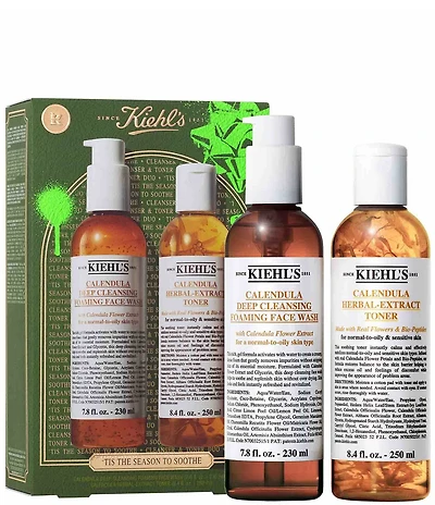 Kiehl's Since 1851 Tis The Season To Soothe Calendula Cleansing Duo Gift Set