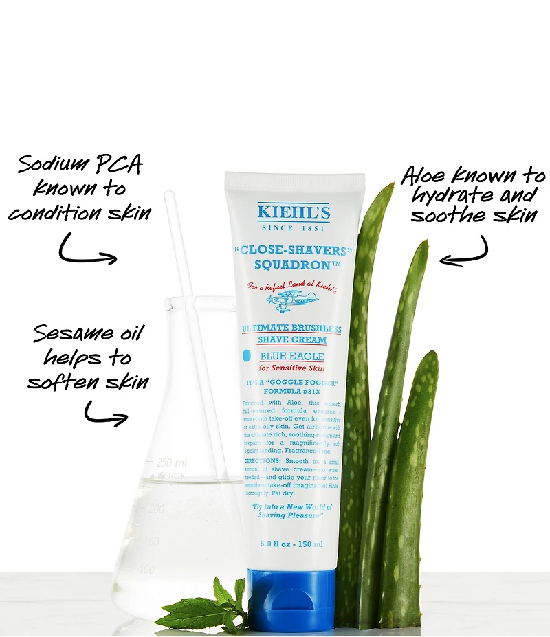 Kiehl's Since 1851 Ultimate Brushless Shave Cream - Blue Eagle for Men