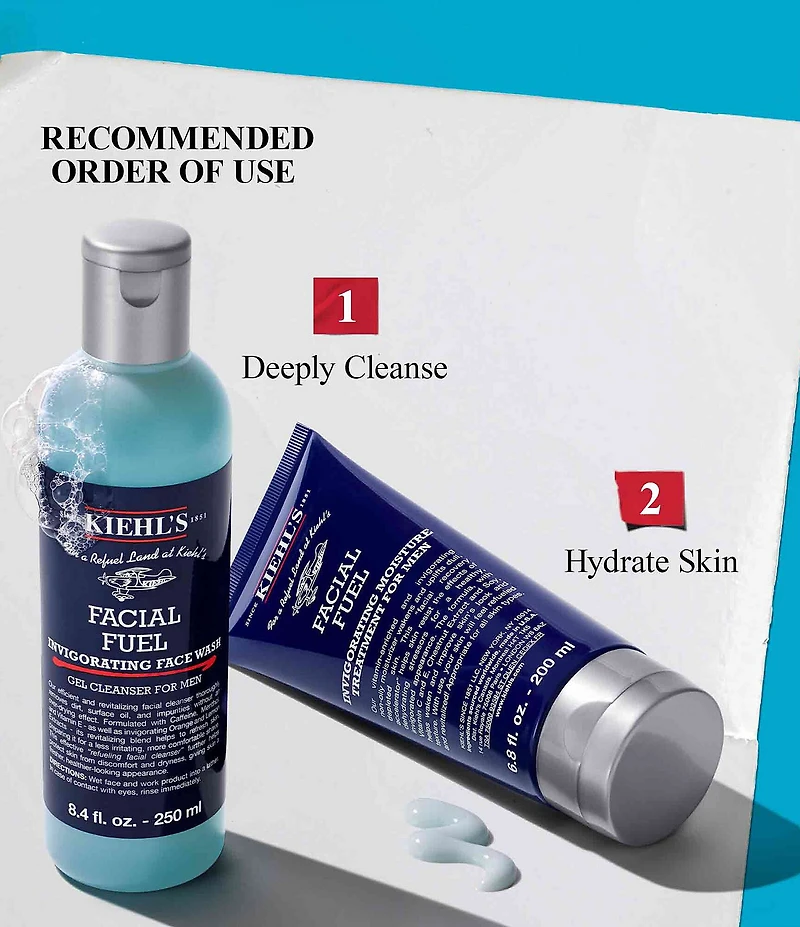 Kiehl's Since The Classic Gentlemen Collection Set with Facial Fuel Cleanser & Moisturizer