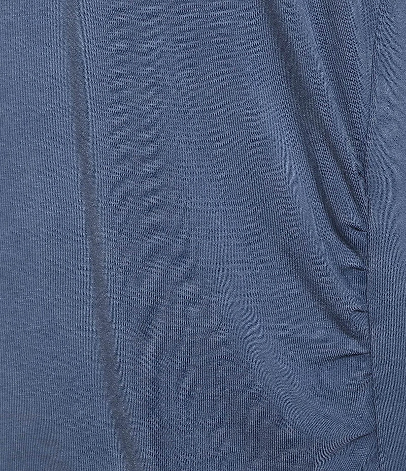 Kinesis 3/4 Sleeve Ruched Scoop Neck Tee
