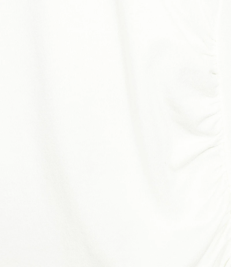 Kinesis 3/4 Sleeve Ruched Scoop Neck Tee