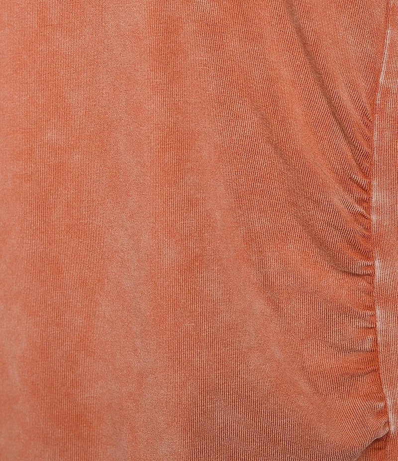 Kinesis 3/4 Sleeve Ruched Scoop Neck Tee