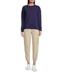 Kinesis Bungee Hem Long Sleeve Crew Neck Sweatshirt