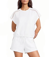 Kinesis Cloud Scuba Crew Neck Short Sleeve Contrasting Piping Tee