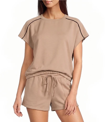 Kinesis Cloud Scuba Crew Neck Short Sleeve Contrasting Piping Tee