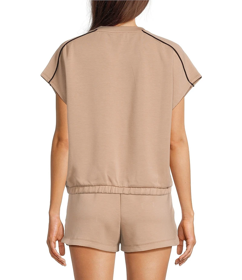 Kinesis Cloud Scuba Crew Neck Short Sleeve Contrasting Piping Tee