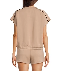 Kinesis Cloud Scuba Crew Neck Short Sleeve Contrasting Piping Tee