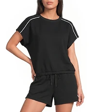 Kinesis Cloud Scuba Crew Neck Short Sleeve Contrasting Piping Tee