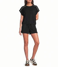 Kinesis Cloud Scuba Crew Neck Short Sleeve Contrasting Piping Tee