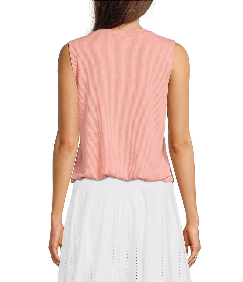 Kinesis Crew Neck Sleeveless Bubble Hem Tank