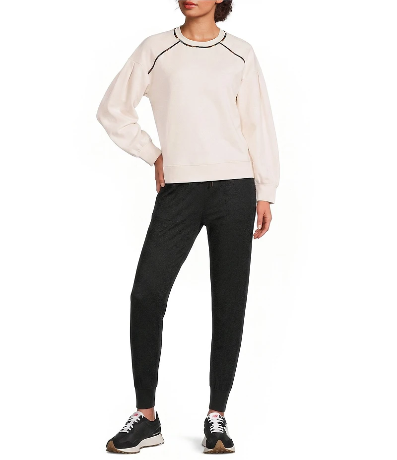 Kinesis Drawcord Waist Sueded Melange Jogger Pants