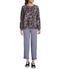 Kinesis Drawstring Elastic Waist Roll Cuff Sweatpants