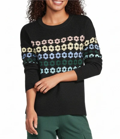 Kinesis Floral Print Crew Neck Long Sleeve Sweater