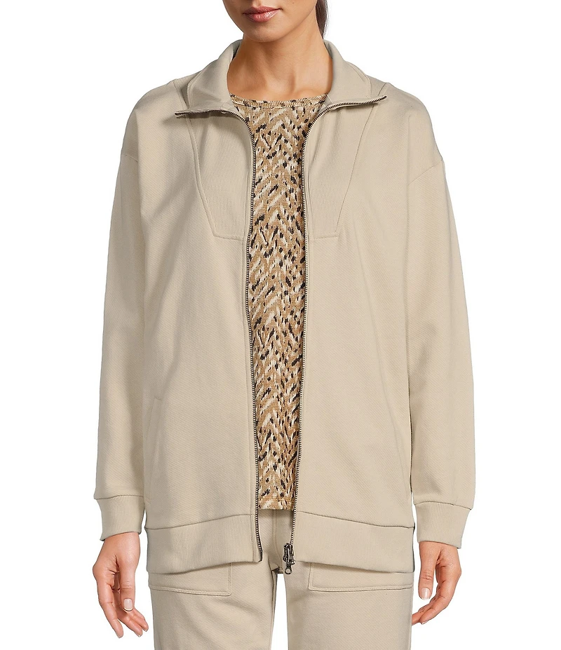 Kinesis French Terry Long Sleeve Two-Way Zip Jacket