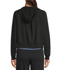 Kinesis French Terry Raglan Long Sleeve Zipper Front Hooded Jacket