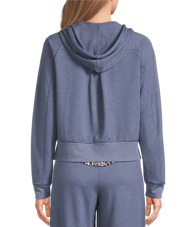 Kinesis French Terry Raglan Long Sleeve Zipper Front Hooded Jacket