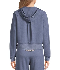 Kinesis French Terry Raglan Long Sleeve Zipper Front Hooded Jacket