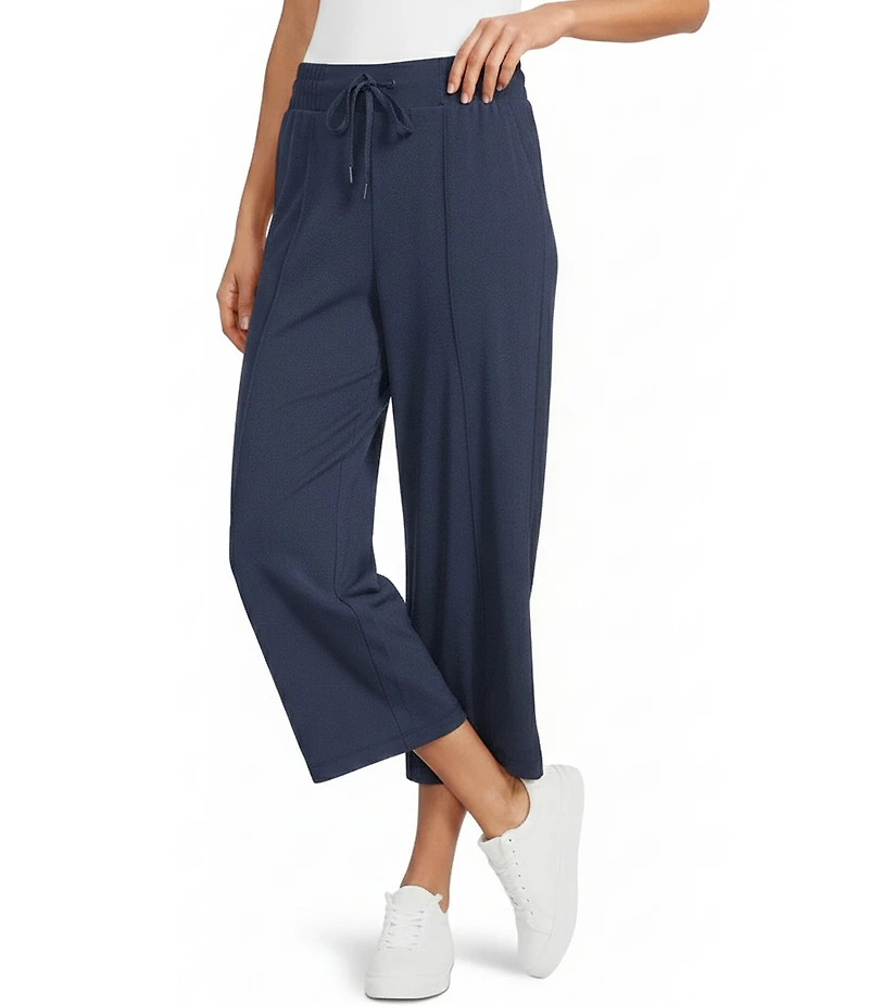 Kinesis Front Seam Cropped Coordinating Wide Leg Pants