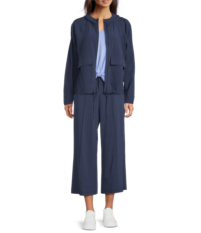 Kinesis Front Seam Cropped Coordinating Wide Leg Pants