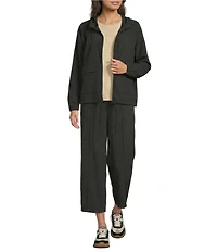 Kinesis Front Seam Cropped Coordinating Wide Leg Pants