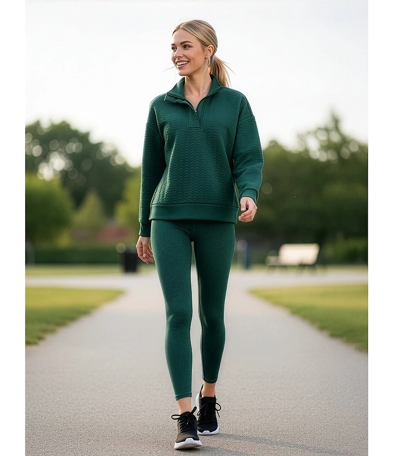 Kinesis Coordinating Half Zip Long Sleeve Quilted Pullover