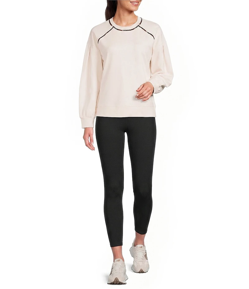 Kinesis High Rise Fold Over Waist 7/8 Length Leggings