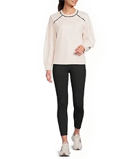 Kinesis High Rise Fold Over Waist 7/8 Length Leggings