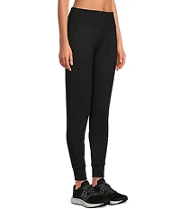Kinesis High Rise Slim Sueded Jersey Moisture Wicking Pull-On Joggers
