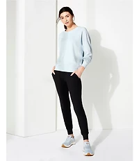 Kinesis High Rise Slim Sueded Jersey Moisture Wicking Pull-On Joggers