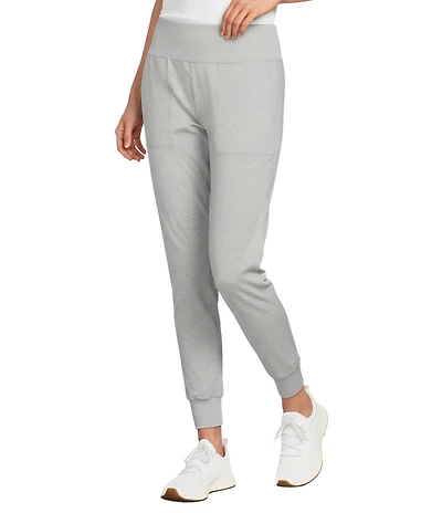 Kinesis High Rise Slim Suede Jersey Moisture Wicking Pull-On Joggers